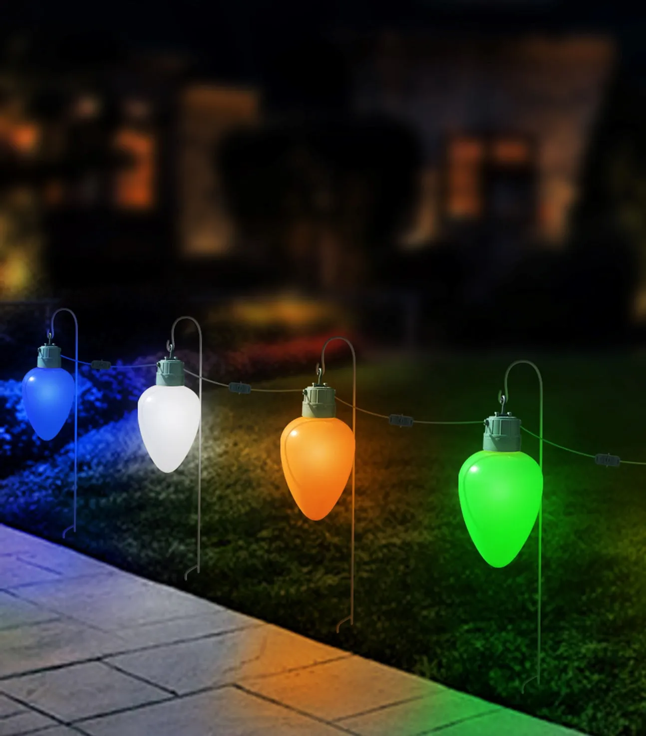 10" Jumbo LED Bulb Roofline-Pathway Decoration