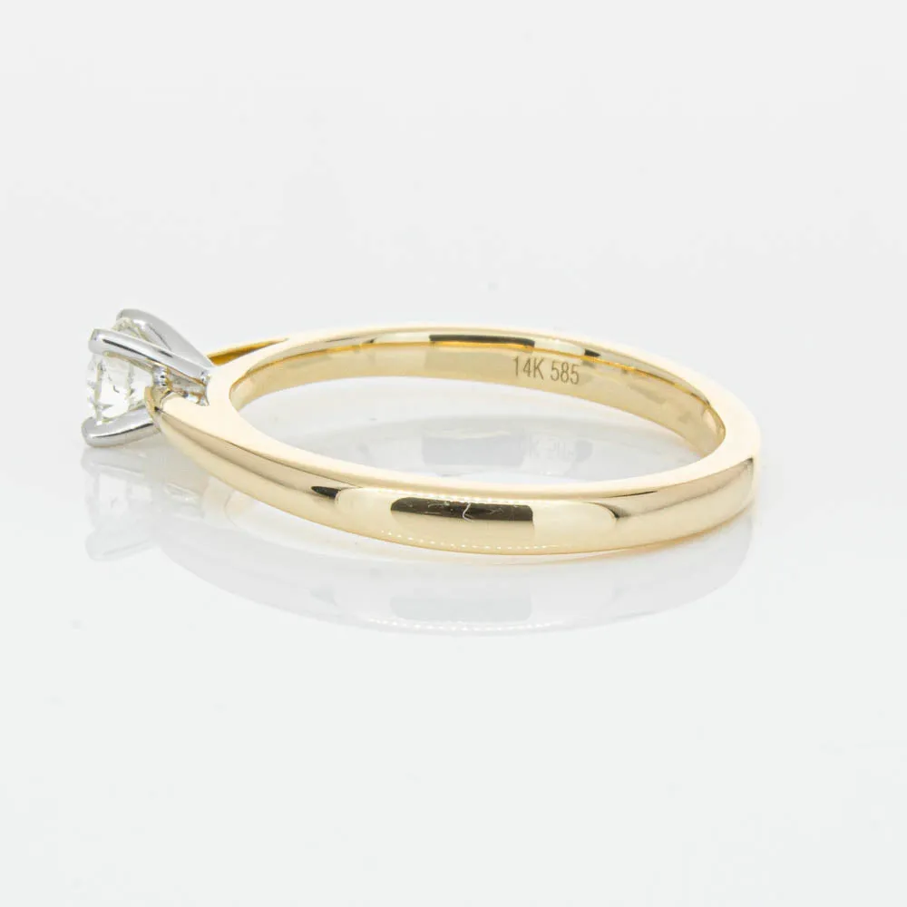 14ct Yellow Gold .30ct Diamond Luna Ring