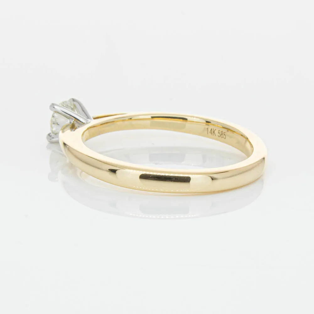 14ct Yellow Gold .30ct Diamond Luna Ring