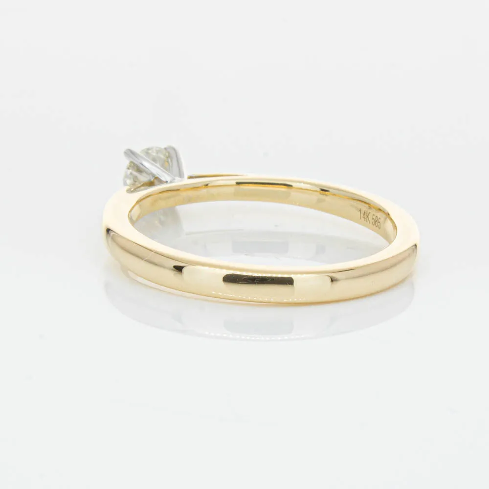 14ct Yellow Gold .30ct Diamond Luna Ring