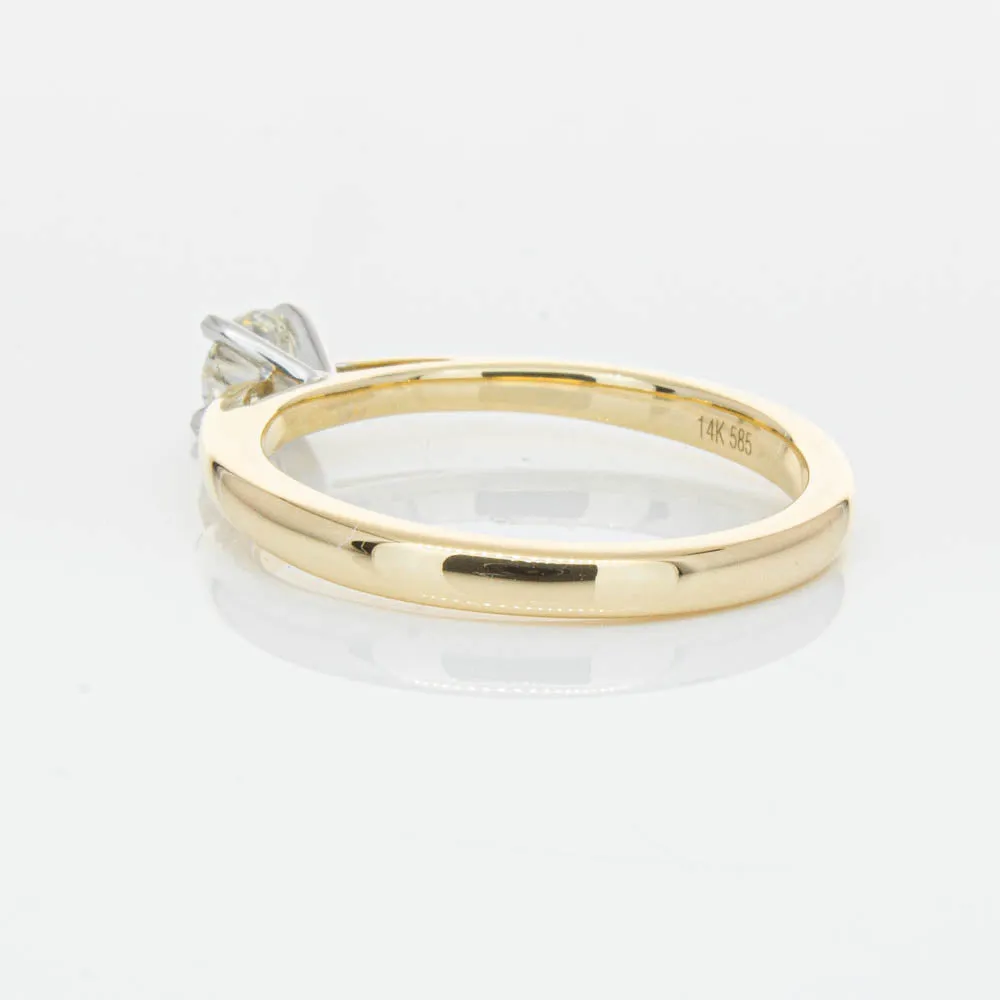 14ct Yellow Gold .30ct Diamond Luna Ring