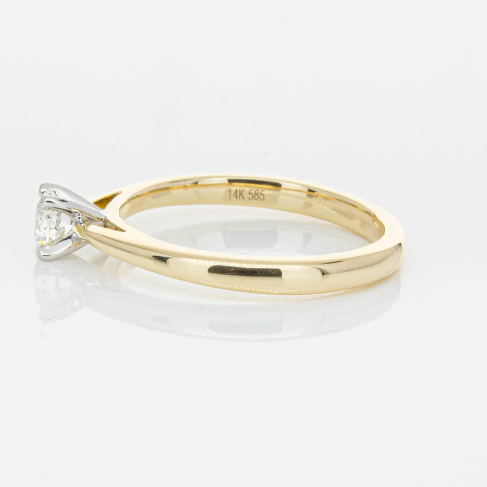 14ct Yellow Gold .30ct Diamond Luna Ring