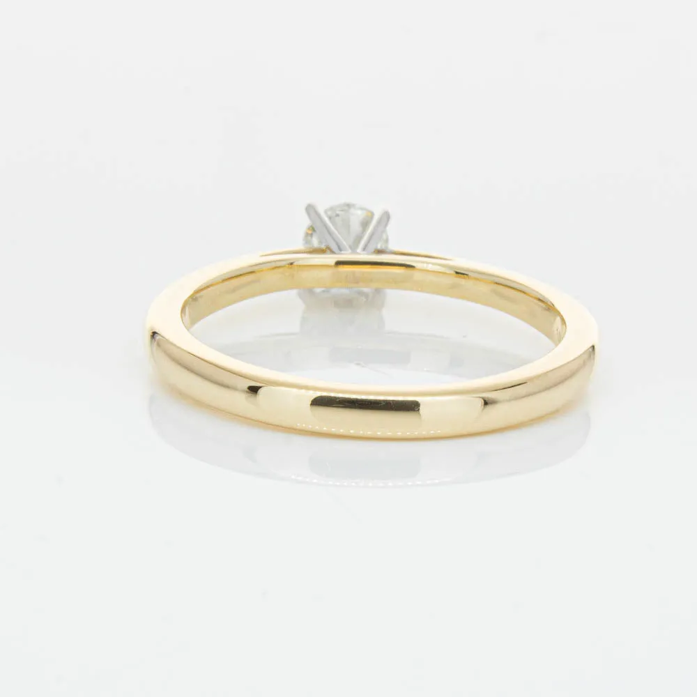 14ct Yellow Gold .30ct Diamond Luna Ring