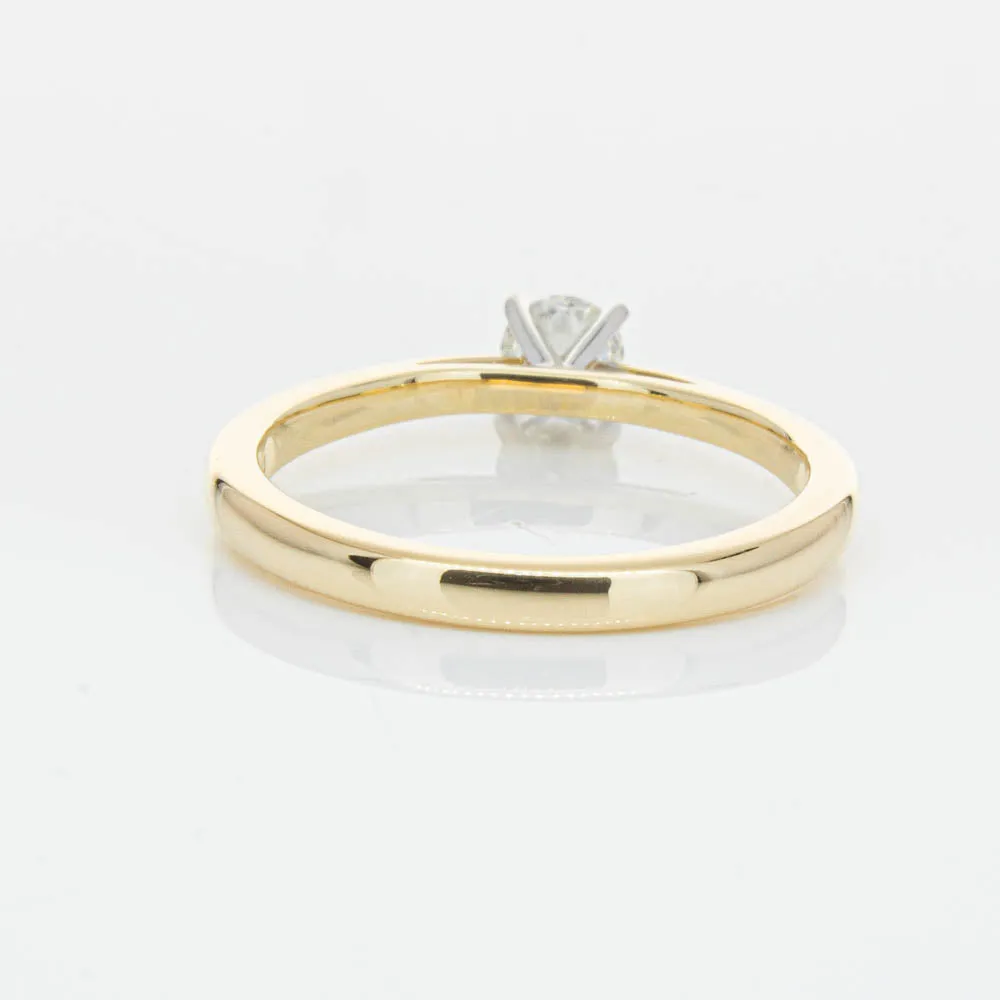 14ct Yellow Gold .30ct Diamond Luna Ring