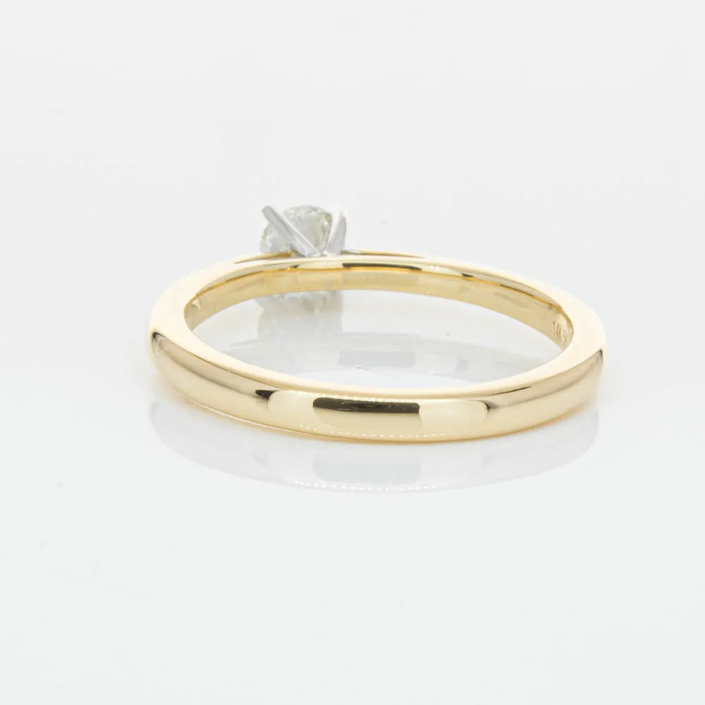 14ct Yellow Gold .30ct Diamond Luna Ring