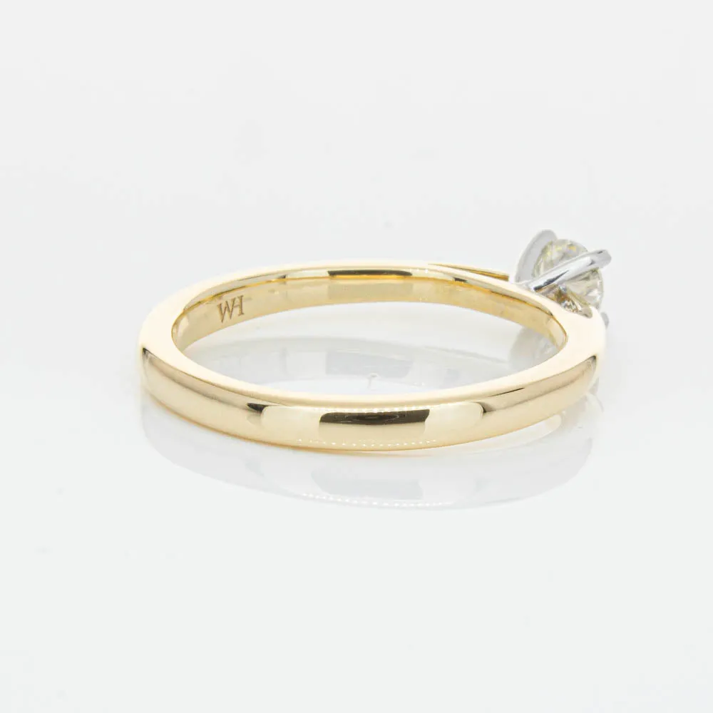 14ct Yellow Gold .30ct Diamond Luna Ring