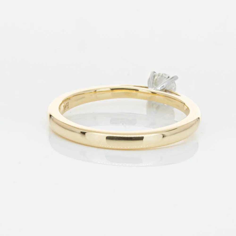 14ct Yellow Gold .30ct Diamond Luna Ring