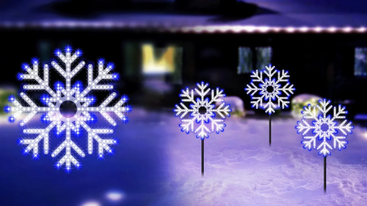 15.5" Hi-Vibrant LED Snowflake Decoration