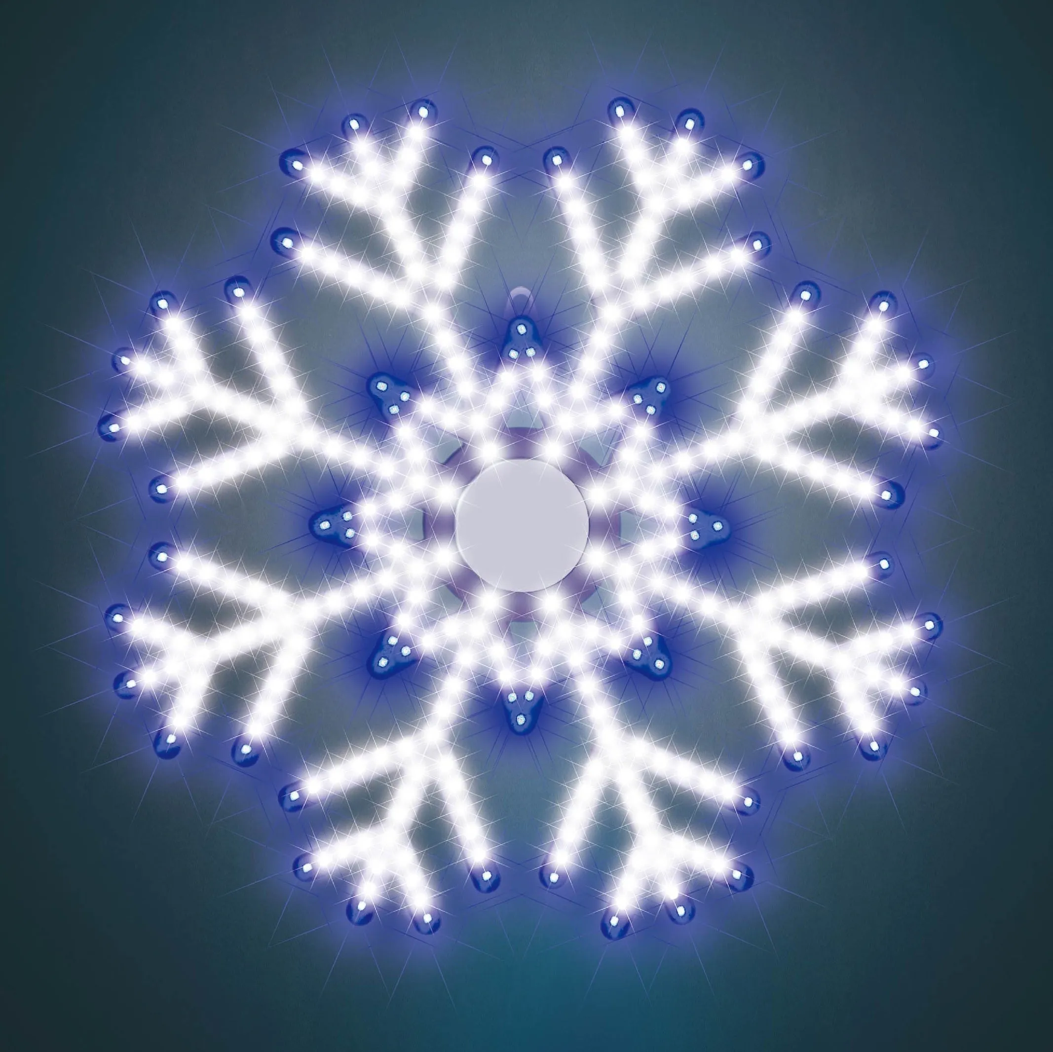 15.5" Hi-Vibrant LED Snowflake Decoration