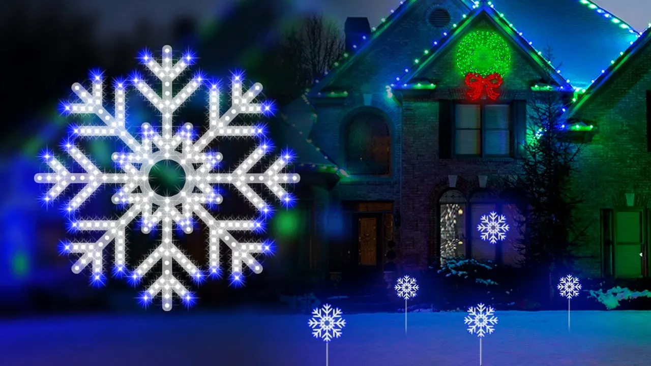 15.5" Hi-Vibrant LED Snowflake Decoration