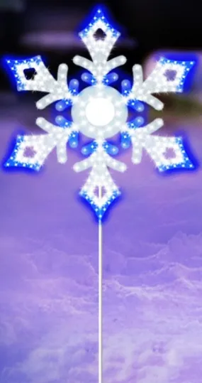 16" Hi-Vibrant LED Twinkling Snowflake Christmas Decoration