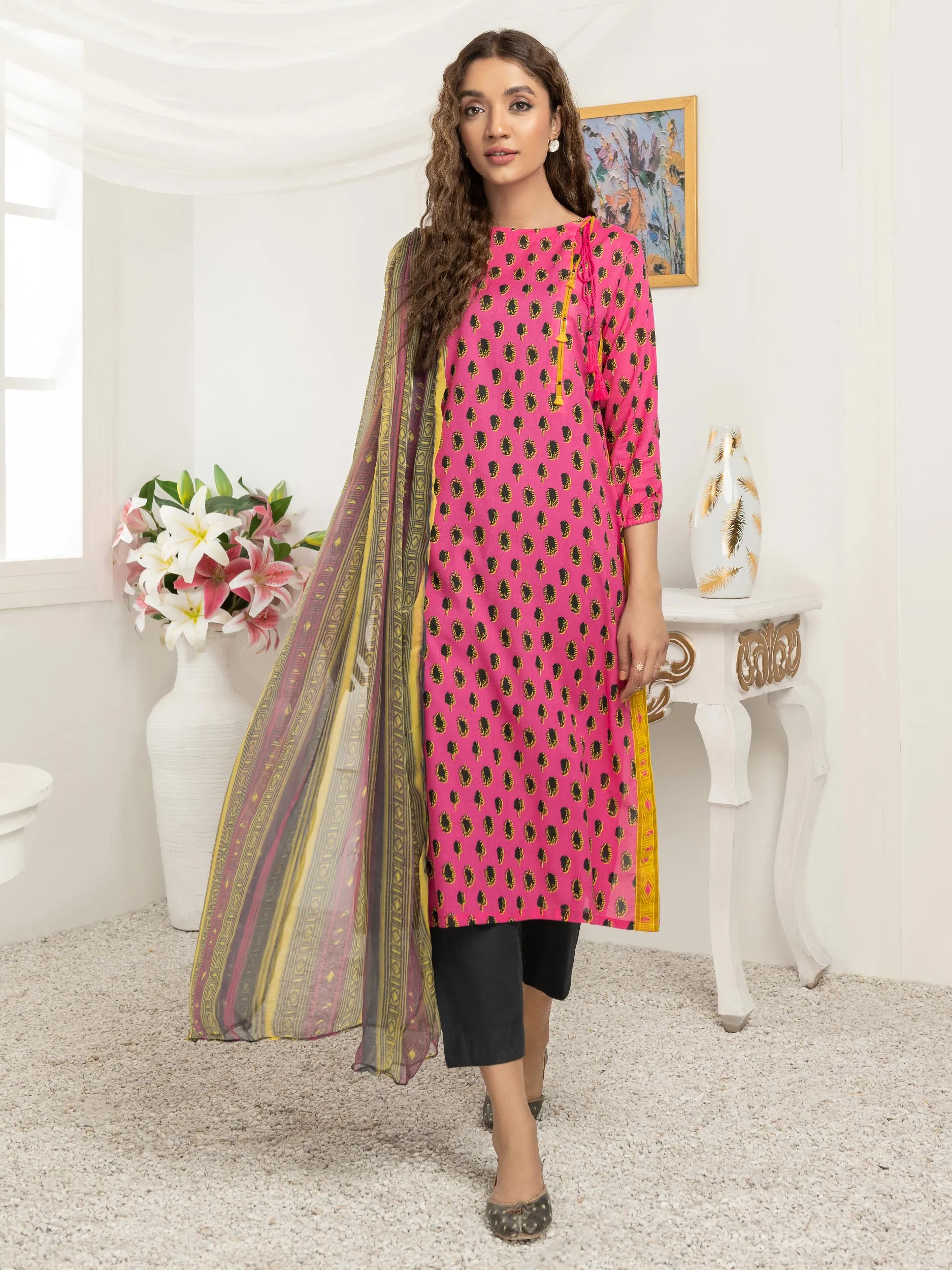 2 Piece Lawn Suit-Printed (Unstitched)