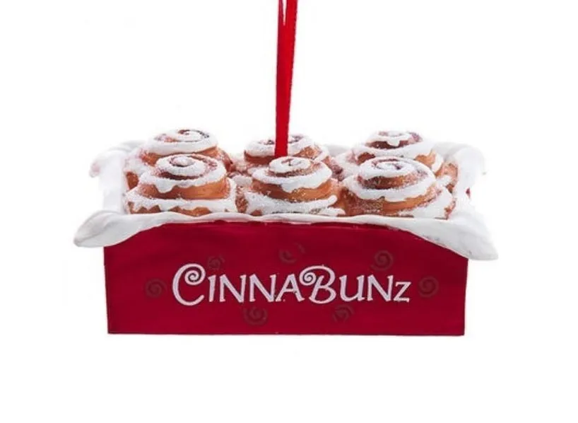 2.75" Glittered Cinnamon Buns Ornament