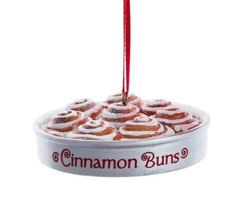 2.75" Glittered Cinnamon Buns Ornament