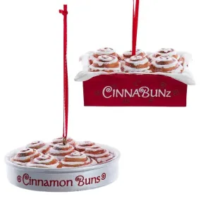 2.75" Glittered Cinnamon Buns Ornament