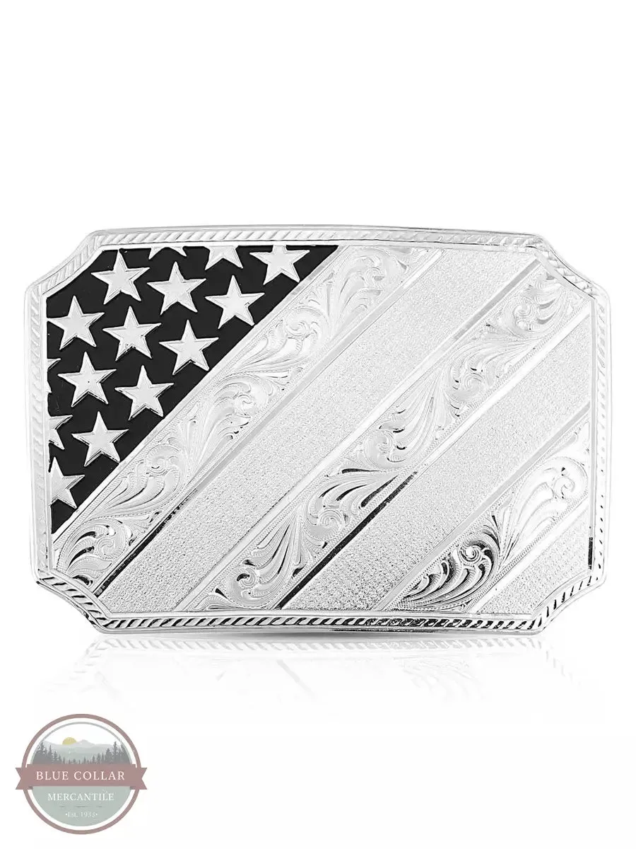 46100 All American Silver Belt Buckle