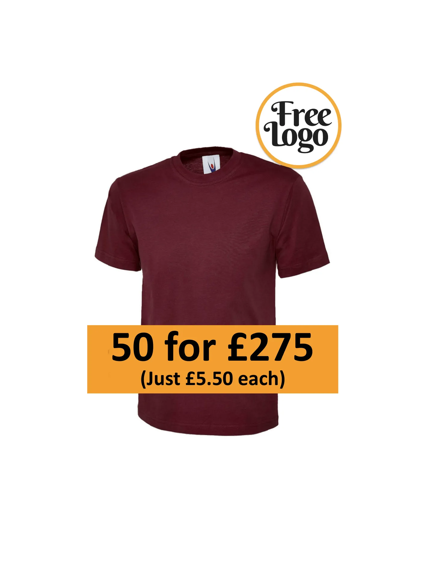 50 for £275 Classic T-Shirt Bundle Deal