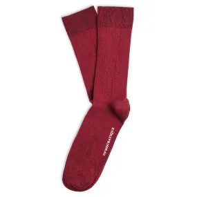 6-pack Originals Fine Rib Socks Bordeaux