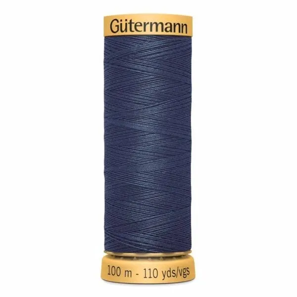 6250 - English Navy - Gutermann Cotton 50wt Thread  - 100 metres