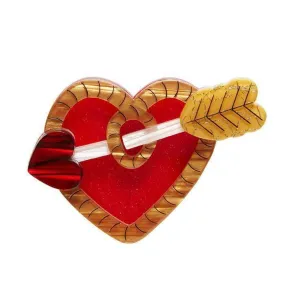 A Shot Through the Heart Brooch