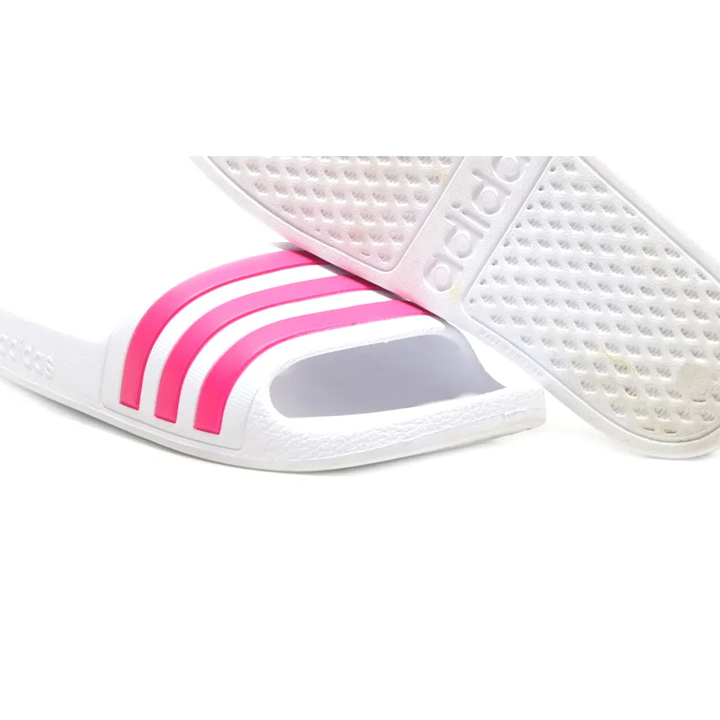 Adidas Adilette Flat Sandals Rubber White Colour For Kids