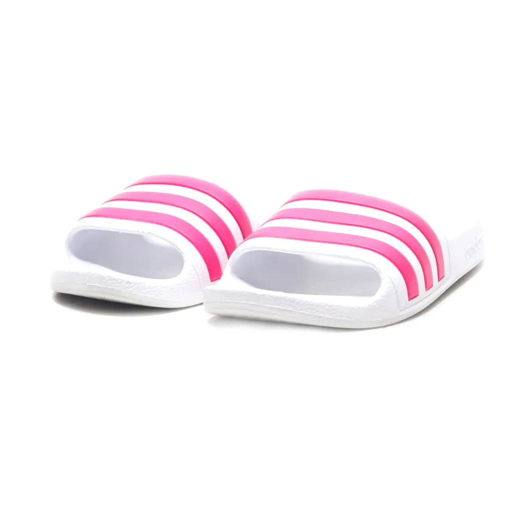 Adidas Adilette Flat Sandals Rubber White Colour For Kids