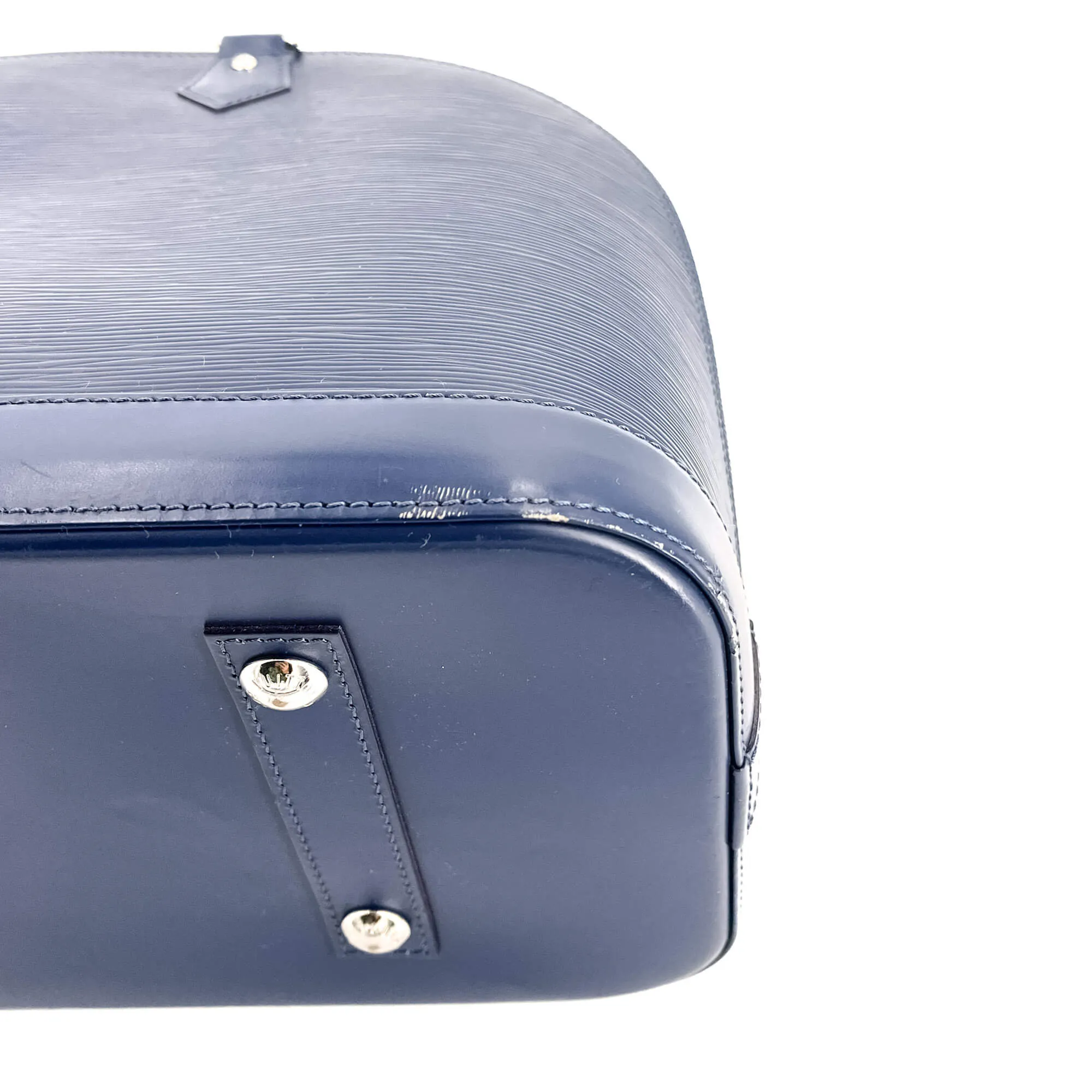 Alma MM Epi Leather Blue Indigo Bag