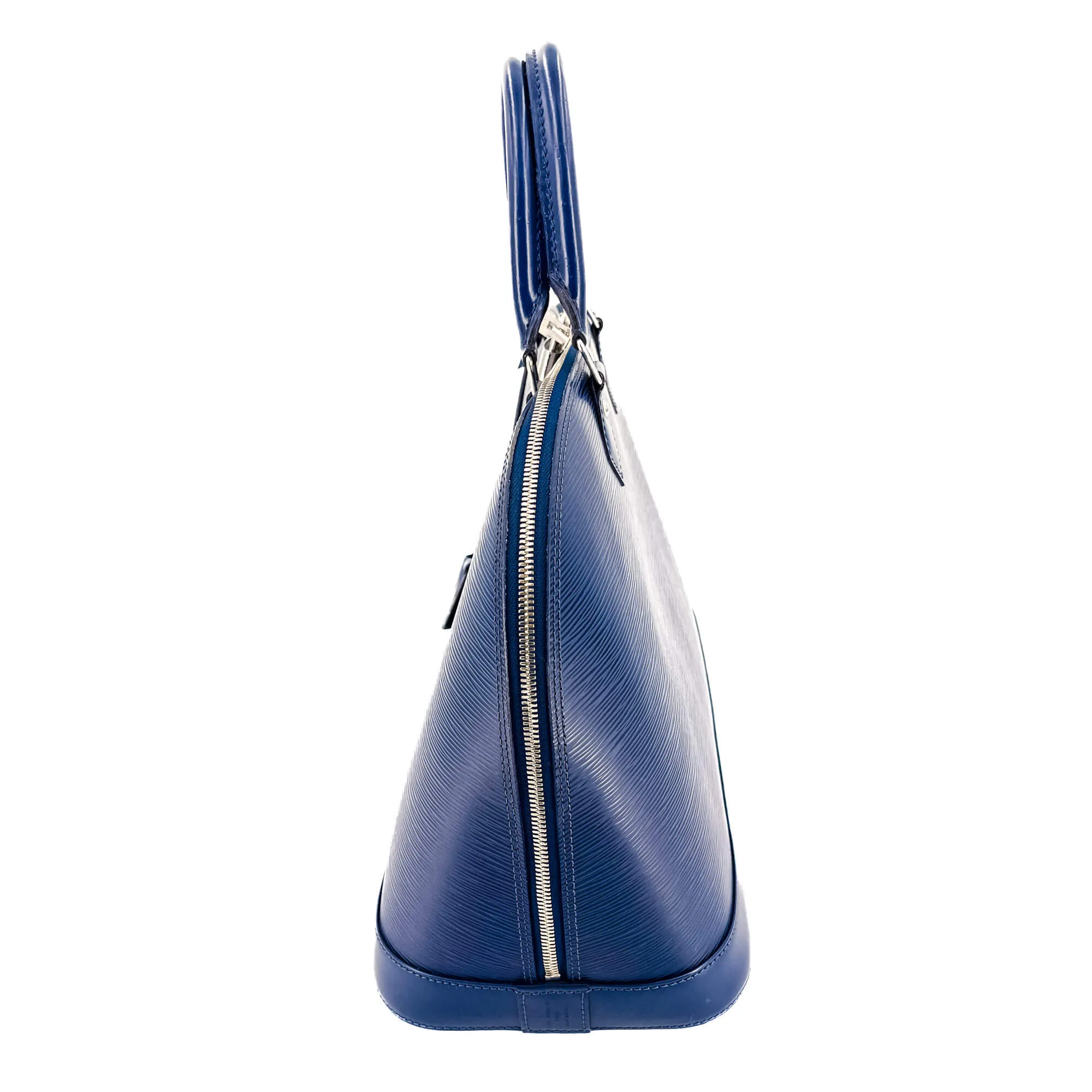 Alma MM Epi Leather Blue Indigo Bag