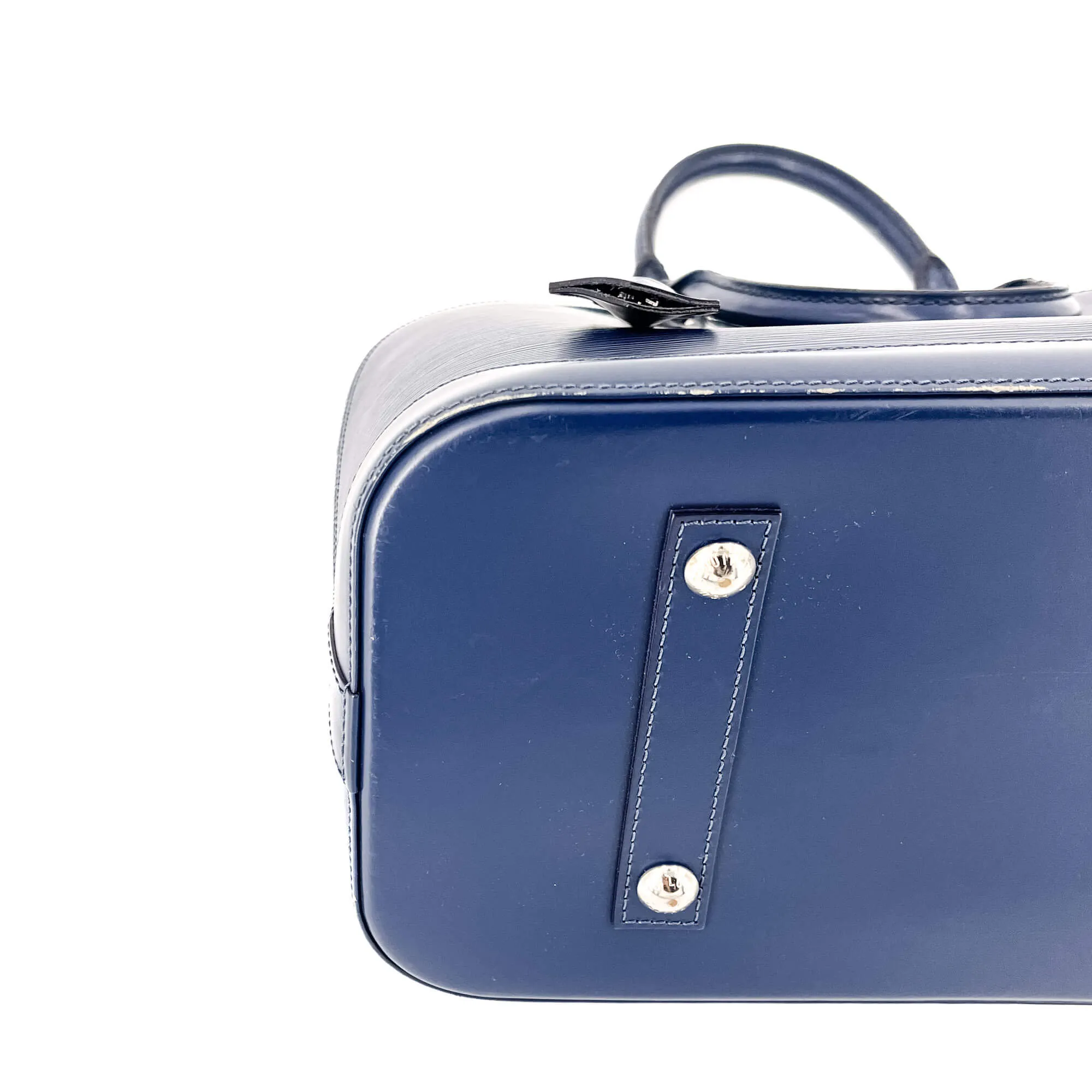 Alma MM Epi Leather Blue Indigo Bag