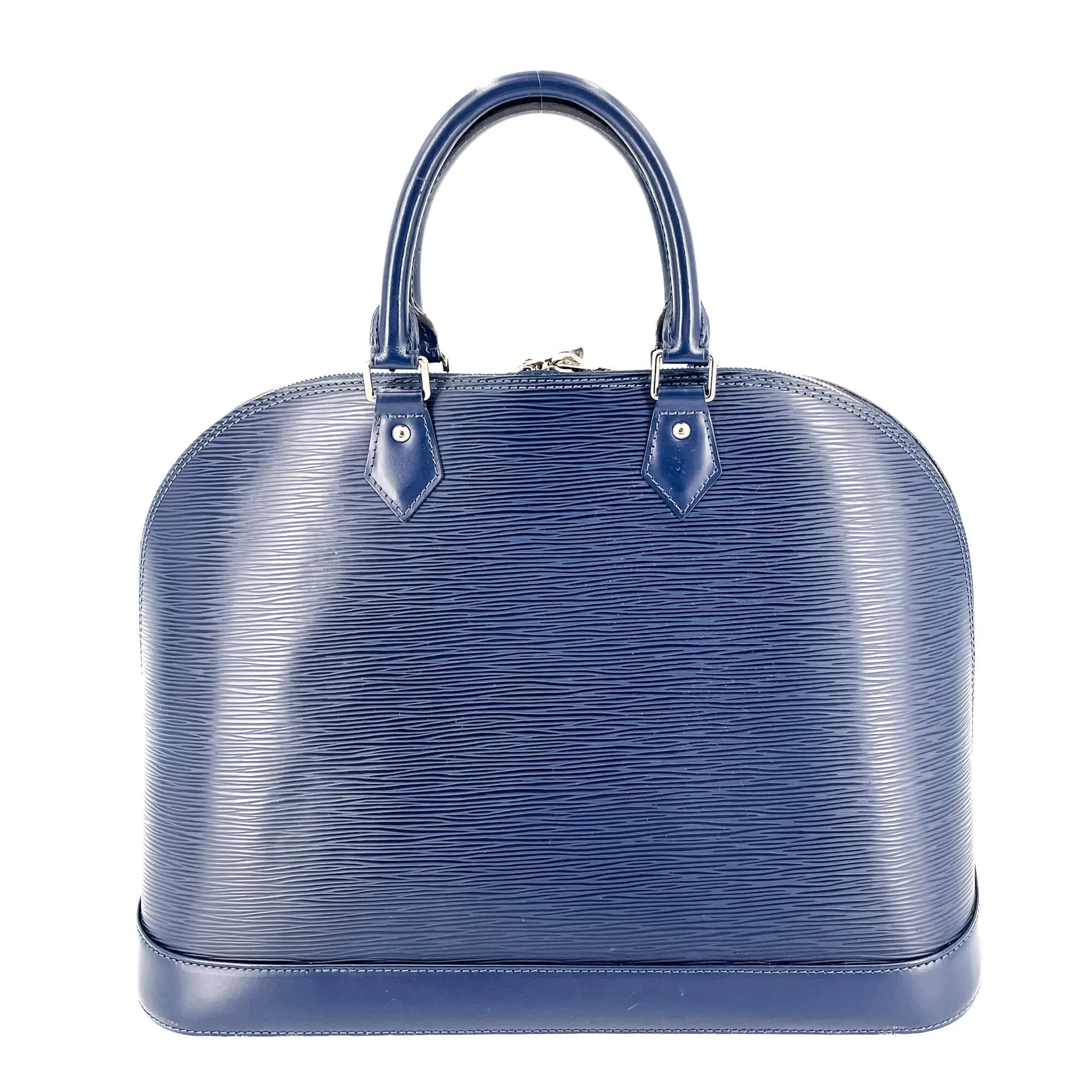 Alma MM Epi Leather Blue Indigo Bag