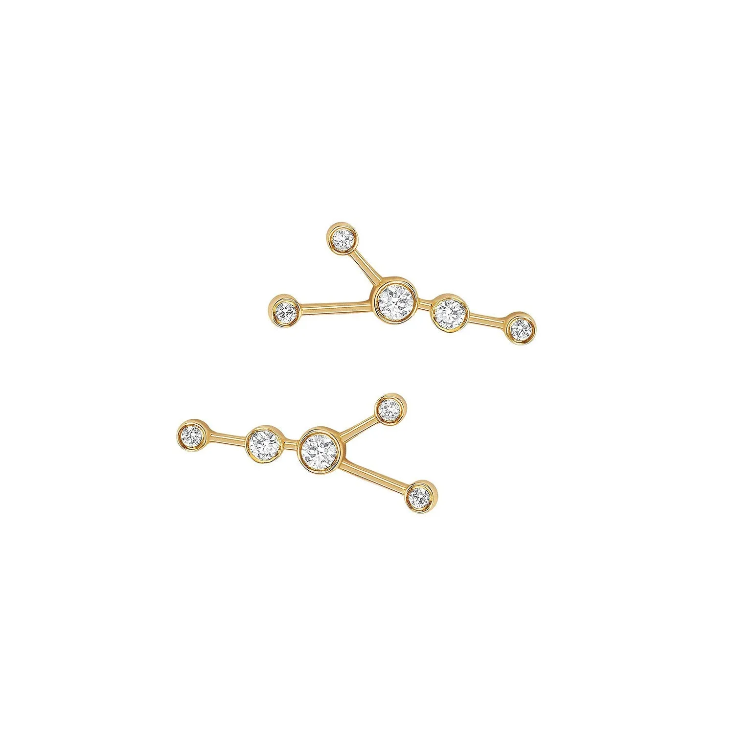 Baby Cancer Diamond Constellation Studs