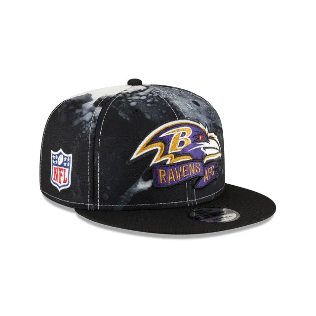 Baltimore Ravens NFL Sideline 2022 Ink Dye 9FIFTY Snapback