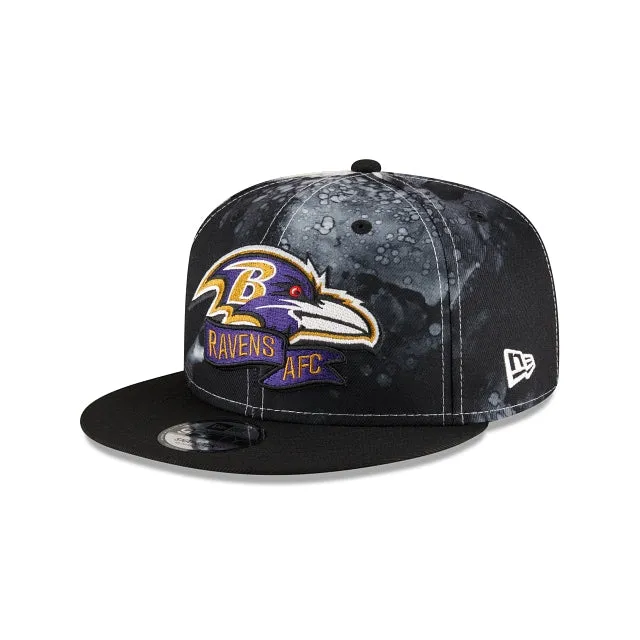 Baltimore Ravens NFL Sideline 2022 Ink Dye 9FIFTY Snapback