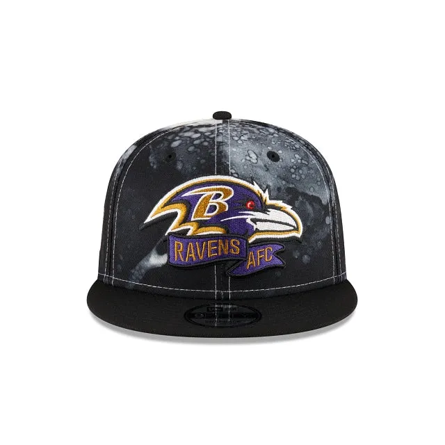 Baltimore Ravens NFL Sideline 2022 Ink Dye 9FIFTY Snapback