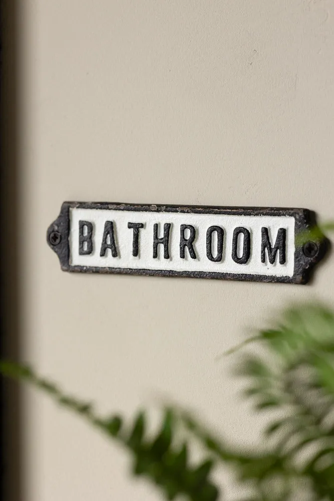 Bathroom Door Hanging Sign