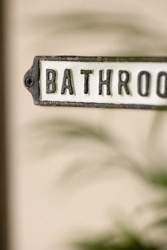 Bathroom Door Hanging Sign