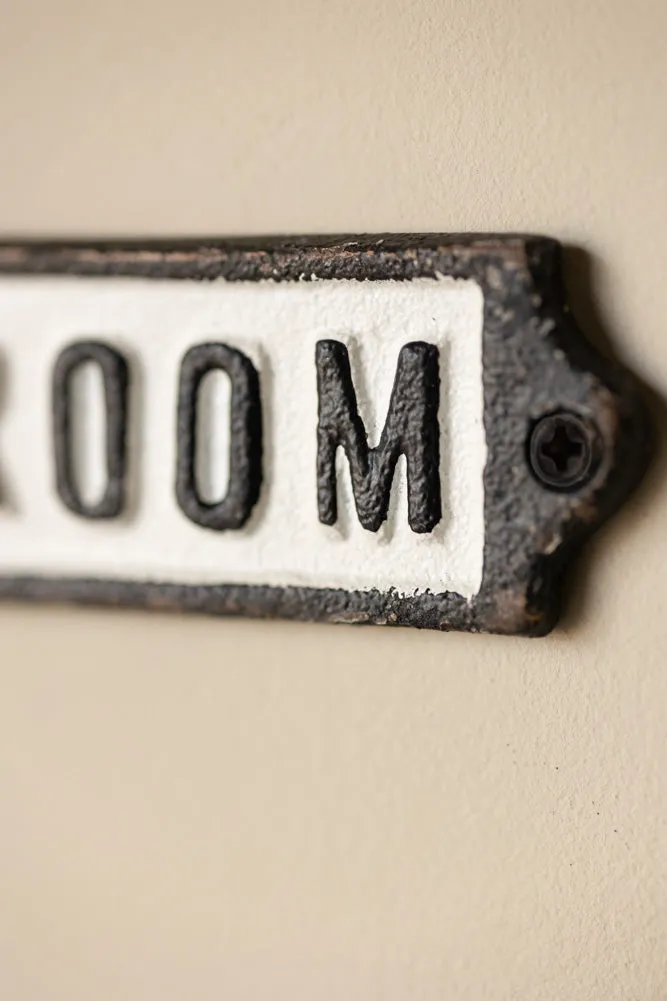 Bathroom Door Hanging Sign