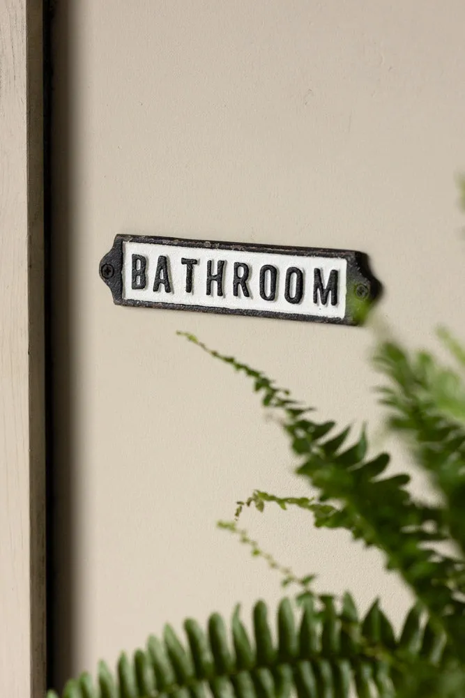 Bathroom Door Hanging Sign