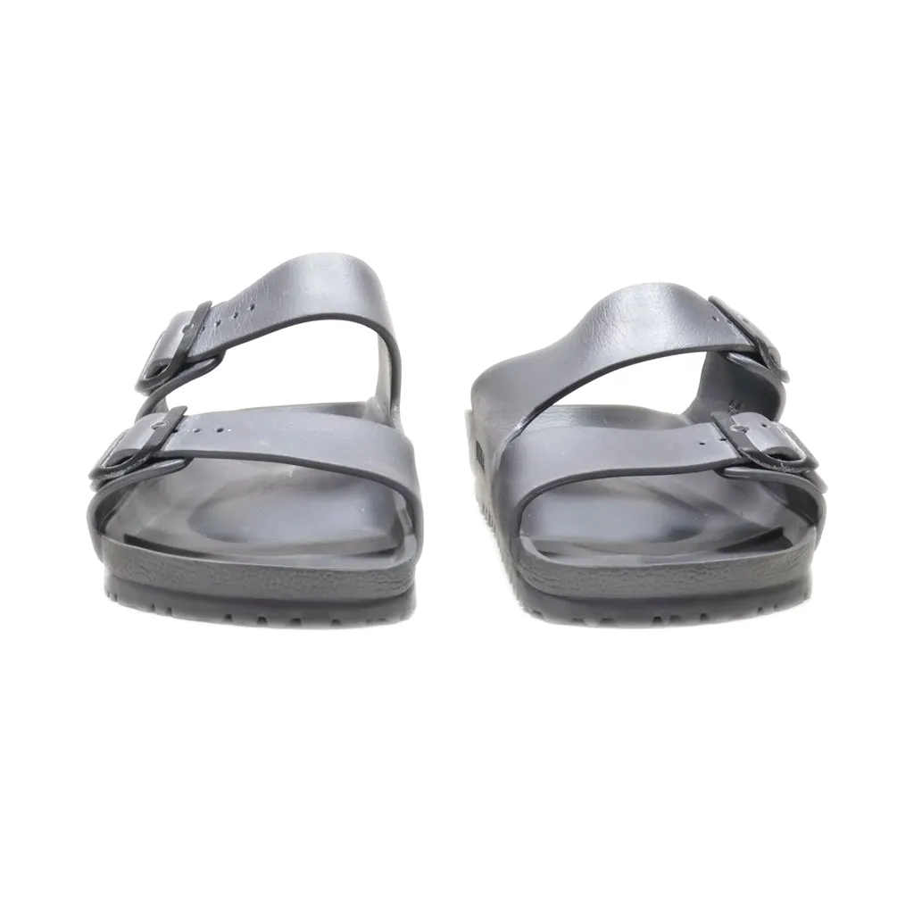 Birkenstock Sliders Rubber Grey Colour For Men