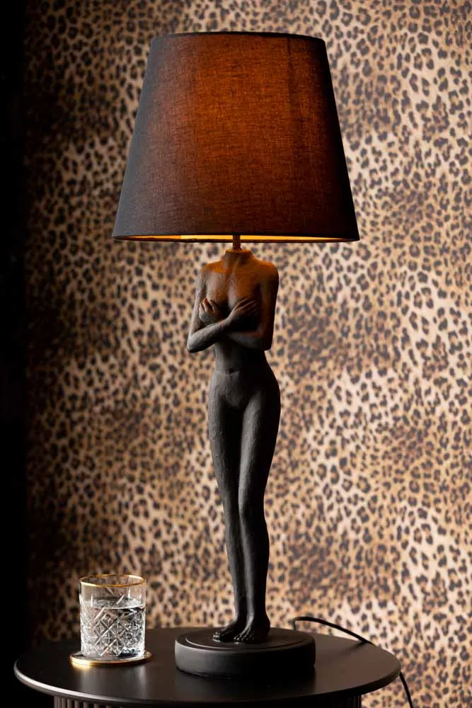 Black Naked Lady Table Lamp