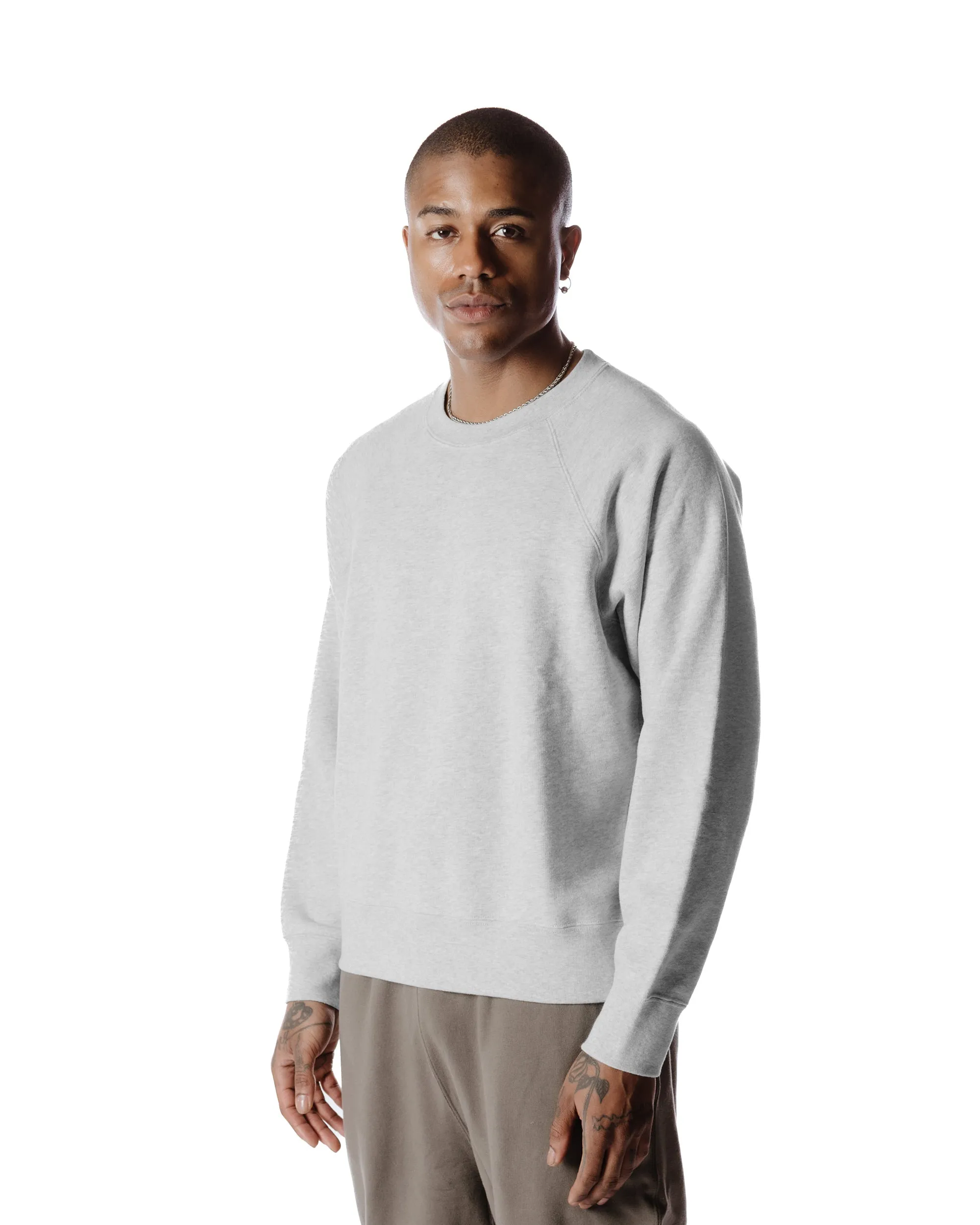 Body of Work Aster Raglan Sweatshirt Ash