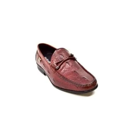 British Walkers Leon Men's Bordeaux Leather Loafers