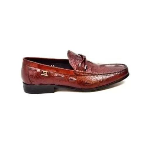 British Walkers Leon Men's Bordeaux Leather Loafers