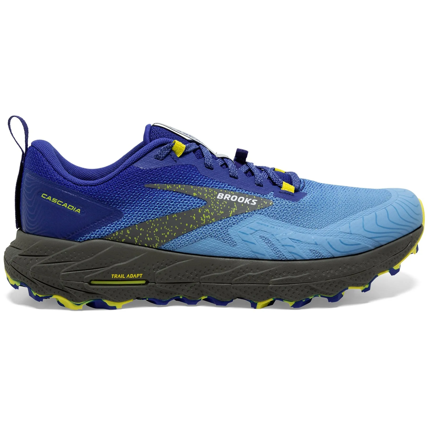 Brooks Men's Cascadia 17 Trail Running Shoes Blue / Surf the Web / Sulphur