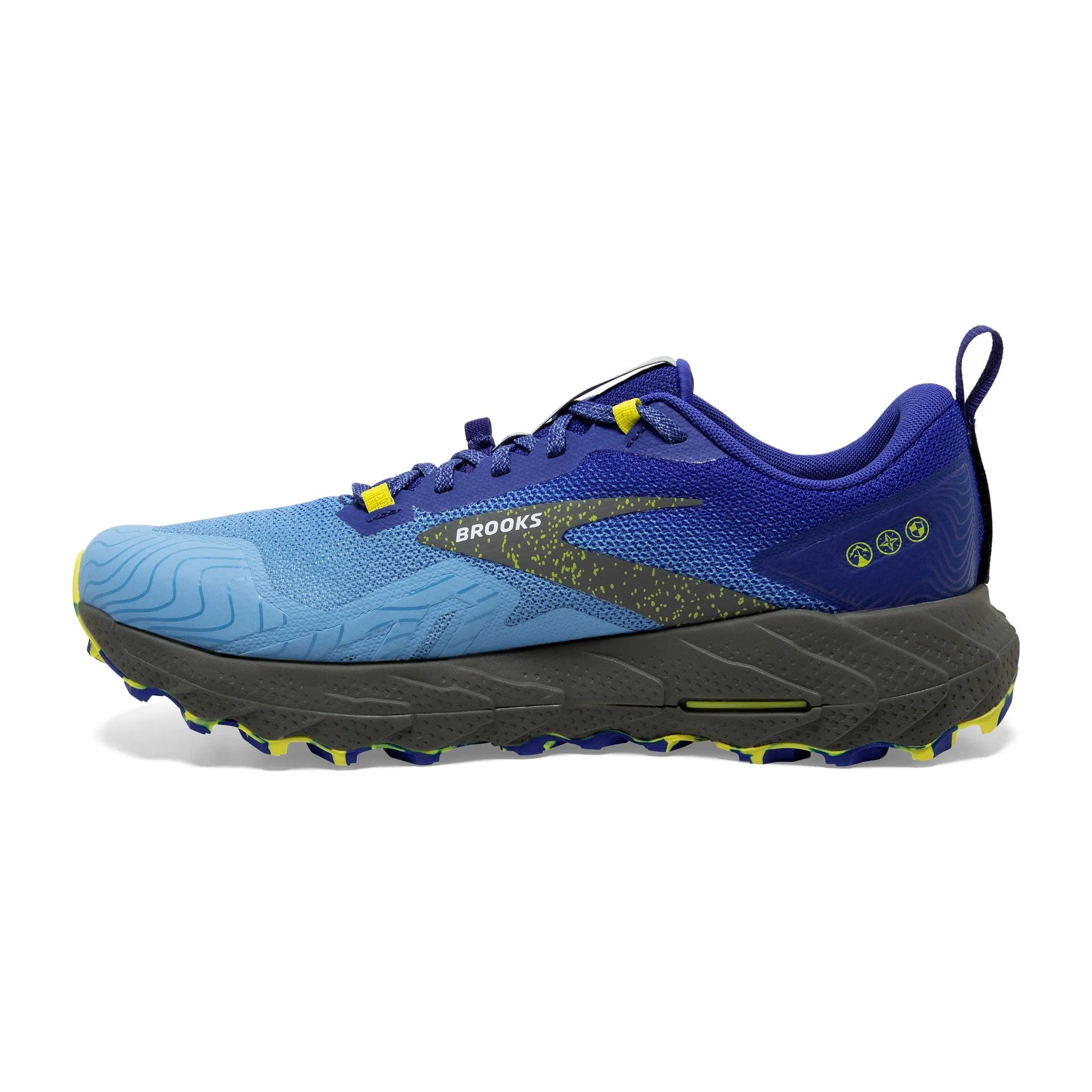 Brooks Men's Cascadia 17 Trail Running Shoes Blue / Surf the Web / Sulphur