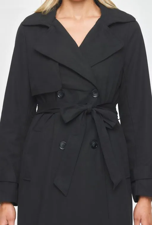 Byron Trench Coat - Black