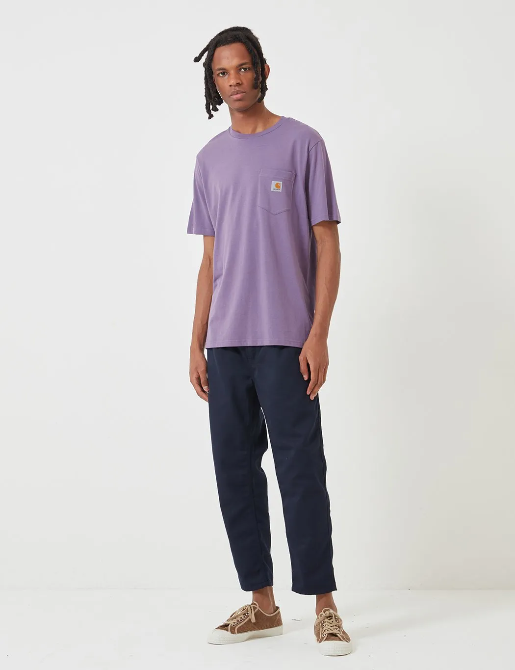 Carhartt-WIP Pocket T-Shirt - Dusty Mauve Pink