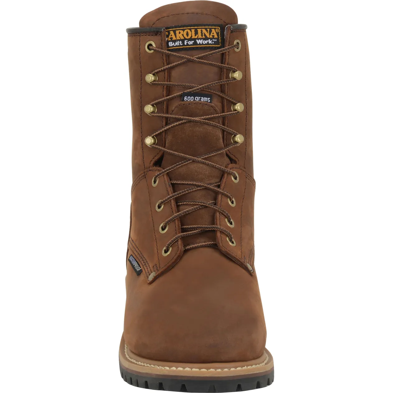 Carolina Men's Elm 8" WP Insulated Logger Work Boot - Brown- CA4821