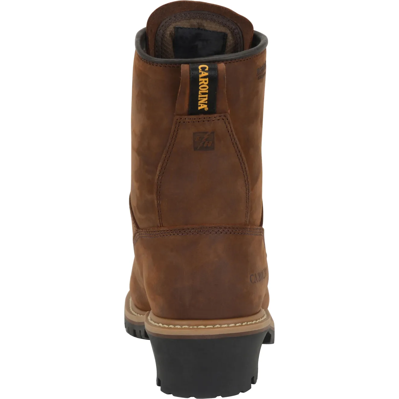 Carolina Men's Elm 8" WP Insulated Logger Work Boot - Brown- CA4821