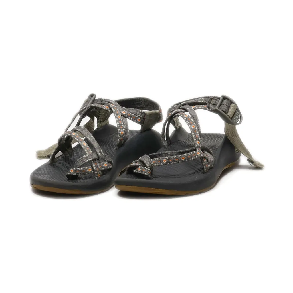 Chaco Sandals Leather Grey Colour For Women